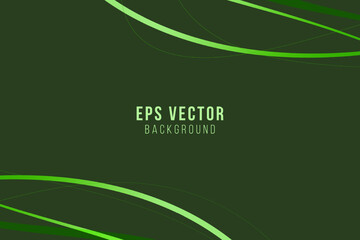Green elegant geometric line shapes abstract background