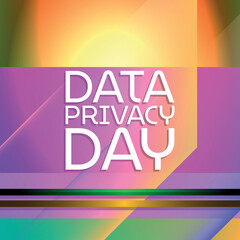 data privacy day. Design suitable for greeting card poster and banner