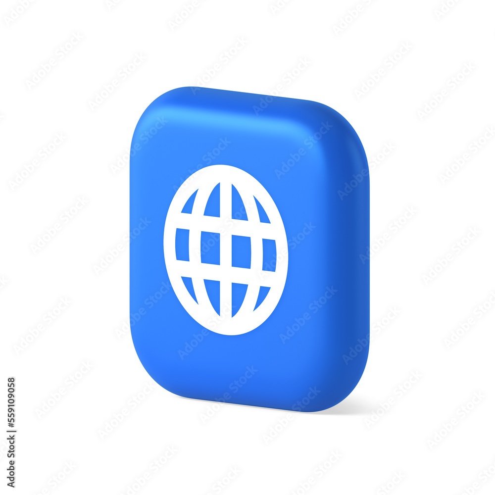 Poster internet connection global browsing information button cyberspace data search 3d isometric icon