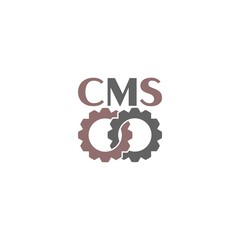 CMS settings icon isolated on white background