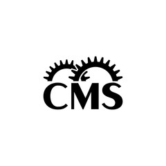 CMS settings icon isolated on white background