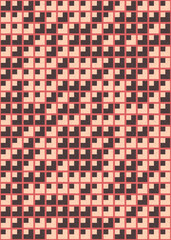 Fototapeta premium Abstract Geometric Pattern generative computational art illustration