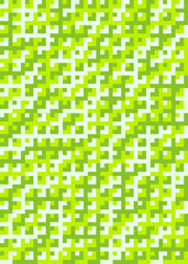 Fototapeta premium Abstract Geometric Pattern generative computational art illustration