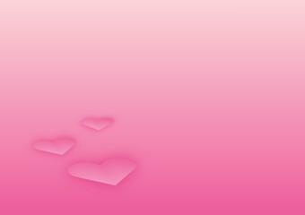 Valentine's Day vector illustration with a pink background and a pink heart The ideal choice for Valentine's Day.