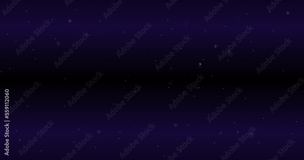 Poster pixel sky backgrounds. for video retro game. seamless loop animation. vector pixel art 8 bit. space 