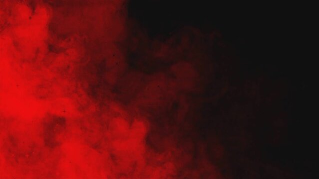 Animation of red smoke on black background