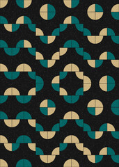 Abstract Geometric Pattern generative computational art illustration