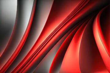 Elegant modern background with smooth lines, lights and 3d shading. Generative AI.