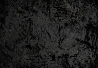 Fototapeta na wymiar black velvet with gold dust