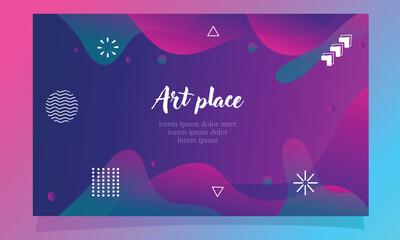 abstract fluid gradient color background vector design for landing page web background