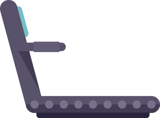 Treadmill icon flat vector. Sport exercise. Fitness gym isolated