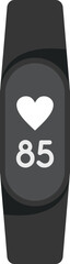 Fitness band icon flat vector. Band tracker. Smart bracelet isolated