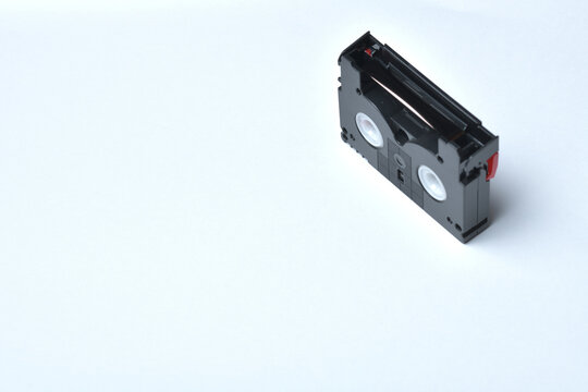 Mini Dv Cassettes Isolated On White Background Stock Photo
