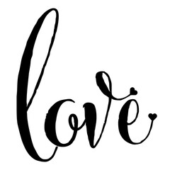 Happy Valentines day text illustration, February love design element, isolated object with transparent background