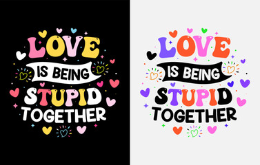 Valentine’s T Shirt Design Bundle, Valentines typography shirts, coloring valentine t shirt