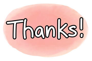 ありがとうの手描き袋文字