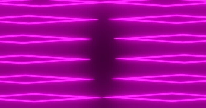3d render with neon pink glowing diamonds
