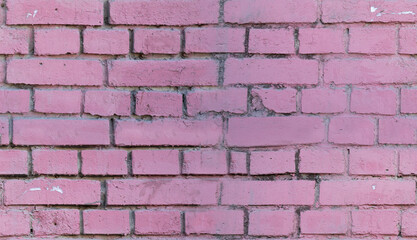 Seamless purple pink brick texture