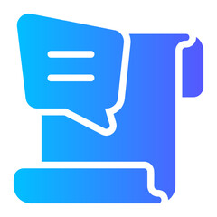 newspaper gradient icon