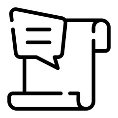newspaper line icon