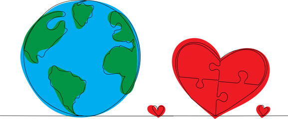 man working on laptop continuous line drawing