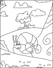 Cute Insects Coloring Pages For Kids