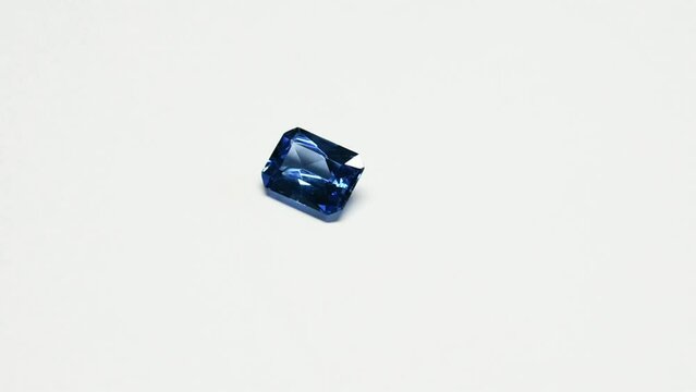 Synthetic Spinel facet cut gemstone