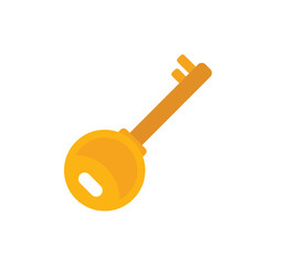 Key password recovery icon flat vector. Web account. Internet screen isolated