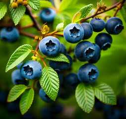 blueberry plant illustration 1