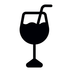 cocktail glyph icon