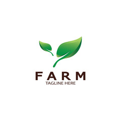 Farm  agriculture organic  logo design illustration of agriculture business, crop field, pasture, milk, Design Concept, Creative Symbol, Icon,Template
