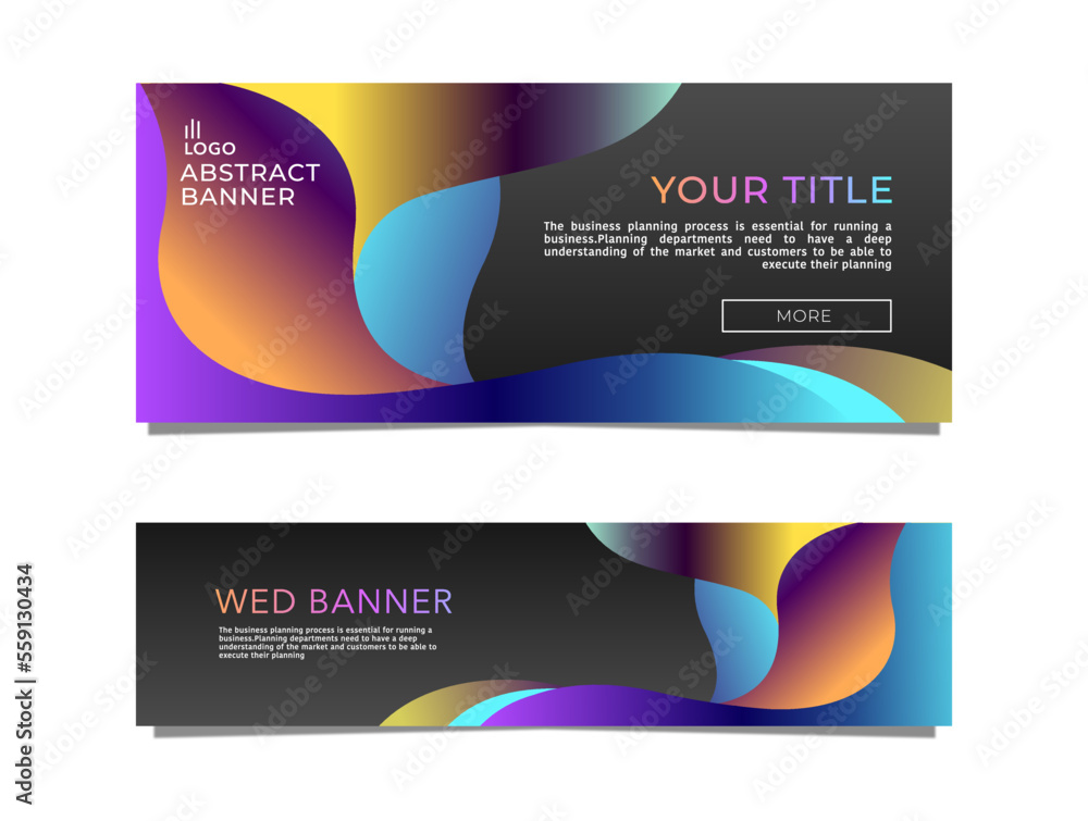 Poster abstract web banner design background or header template stock vector