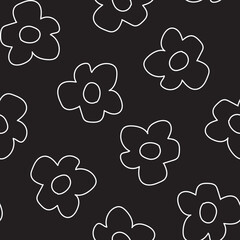 Fototapeta premium Floral Seamless Pattern Design Background