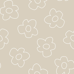 Floral Seamless Pattern Design Background