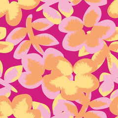 Floral Brush strokes Seamless Pattern Design