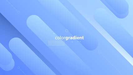 Abstract Modern Background with Retro Memphis Motion Tilt Diagonal Lines Element and Blue Gradient Color