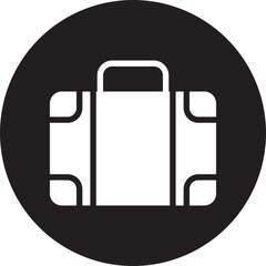 Obraz premium suitcase glyph icon