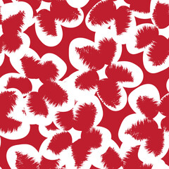 Floral Brush strokes Seamless Pattern Design