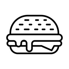 Burger icon vector design template