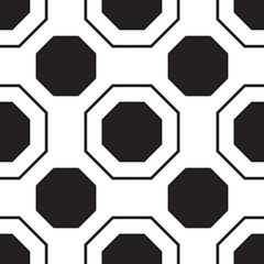 Hexagonal Pattern design, Modern pattern black and white design