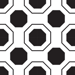 Hexagonal Pattern design, Modern pattern black and white design