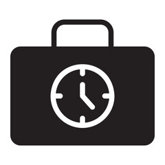 business trip glyph icon