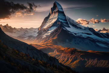 the most stunning mountains on earth. Generative AI