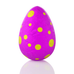 Pink and Yellow Spotted Easter Egg