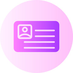 id card gradient icon