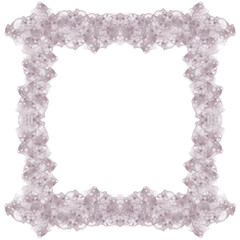 photo frame made of flowers vector