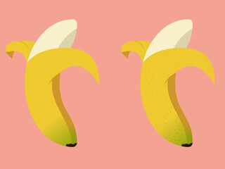 Illustration vector graphic of banana perfect for logos and food