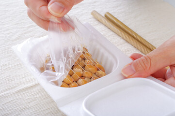 美味しそうな納豆