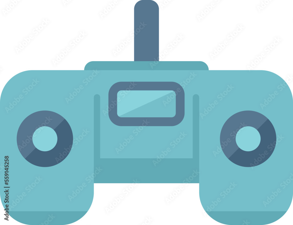 Aufkleber joystick control icon flat vector. data center. monitor report isolated