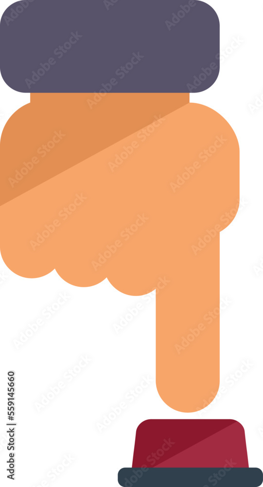 Poster button control icon flat vector. work remote. clipboard center isolated